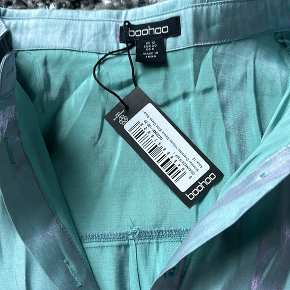 Boohoo Shimmer Shirt Dress - Picture 3 of 3